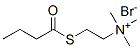 [2-(butyrylthio)ethyl]trimethylammonium bromide Struktur