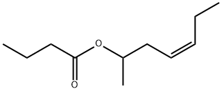 (Z)-1-methylhex-3-enyl butyrate Struktur