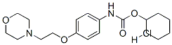 cyclohexyl [4-[2-morpholinoethoxy]phenyl]carbamate monohydrochloride Struktur