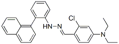 2-chloro-4-(diethylamino)benzaldehyde 2-naphthylphenylhydrazone Struktur