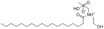 bis(2-hydroxyethyl)(stearoyl)ammonium acetate Struktur