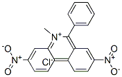 5-methyl-3,8-dinitro-6-phenylphenanthridinium chloride  Struktur