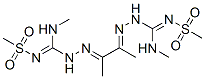 3,3'-(1,2-dimethylethane-1,2-diylidene)bis[N-methyl-N'-(methylsulphonyl)carbazamidine] Struktur