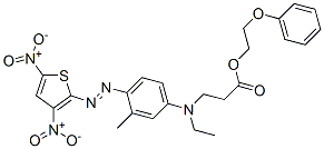 2-phenoxyethyl N-[4-[(3,5-dinitro-2-thienyl)azo]-3-methylphenyl]-N-ethyl-beta-alaninate Struktur