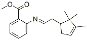 methyl 2-[[2-(2,2,3-trimethyl-3-cyclopenten-1-yl)ethylidene]amino]benzoate Struktur