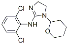 N-(2,6-dichlorophenyl)-4,5-dihydro-1-(tetrahydro-2H-pyran-2-yl)-1H-imidazol-2-amine Struktur