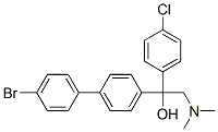 4'-bromo-alpha-(4-chlorophenyl)-alpha-[(dimethylamino)methyl][1,1'-biphenyl]-4-methanol Struktur