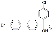 4'-bromo-alpha-(4-chlorophenyl)-alpha-vinyl-[1,1'-biphenyl]-4-methanol Struktur