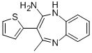 1H-1,5-BENZODIAZEPIN-2-AMINE, 4-METHYL-3-(2-THIENYL)- Struktur