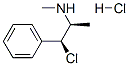 [S-(R*,R*)]-beta-chloro-N,alpha-dimethylphenethylamine hydrochloride Struktur