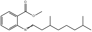 methyl 2-[(3,7-dimethyloctylidene)amino]benzoate Struktur