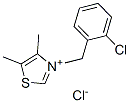 3-(o-chlorobenzyl)-4,5-dimethylthiazolium chloride Struktur