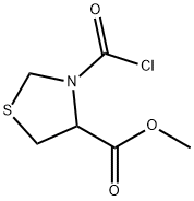 methyl 3-(chlorocarbonyl)thiazolidine-4-carboxylate Struktur