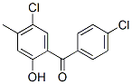 (5-chloro-2-hydroxy-4-methylphenyl) (4-chlorophenyl) ketone Struktur