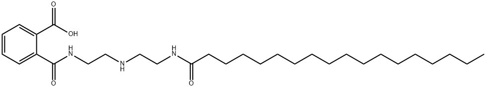 2-[[[2-[[2-[(1-oxooctadecyl)amino]ethyl]amino]ethyl]amino]carbonyl]benzoic acid Struktur