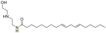 N-[2-[(2-hydroxyethyl)amino]ethyl]octadeca-9,12-dien-1-amide Struktur