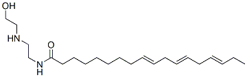 N-[2-[(2-hydroxyethyl)amino]ethyl]-9,12,15-octadecatrienamide Struktur