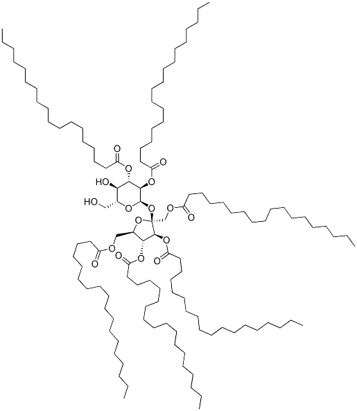 sucrose hexastearate Struktur