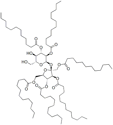 sucrose hexalaurate Struktur