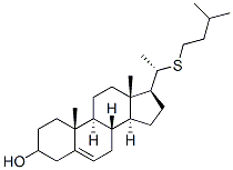 22-thiacholesterol Struktur