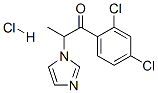 1-(2,4-dichlorophenyl)-2-(1H-imidazol-1-yl)propan-1-one hydrochloride Struktur