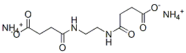 diammonium 4,4'-(ethylenediimino)bis[4-oxobutyrate] Struktur