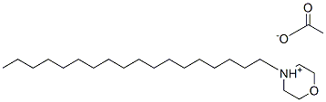 4-octadecylmorpholinium acetate Struktur