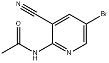 N-(5-bromo-3-cyanopyridin-2-yl)acetamide Struktur