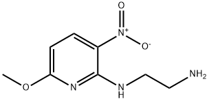 N-(6-methoxy-3-nitro-2-pyridyl)ethylenediamine  Struktur