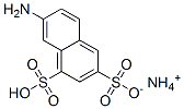 ammonium hydrogen 7-aminonaphthalene-1,3-disulphonate  Struktur