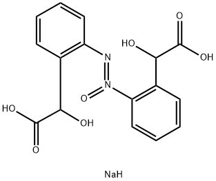 disodium 2,2'-azoxybis[hydroxyphenylacetate] Struktur