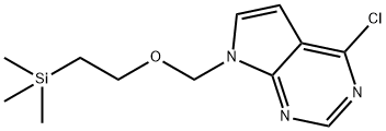 4-CHLORO-7-((2-(TRIMETHYLSILYL)ETHOXY)METHYL)-7H-PYRROLO[2,3-D]PYRIMIDINE Structure