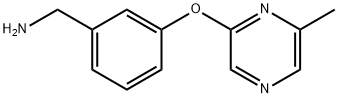 3-[(6-Methylpyrazin-2-yl)oxy]benzylamine 97% Struktur