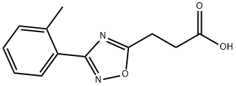 3-[3-(2-METHYLPHENYL)-1,2,4-OXADIAZOL-5-YL]PROPANOIC ACID Struktur