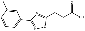 3-[3-(3-methylphenyl)-1,2,4-oxadiazol-5-yl]propanoic acid Struktur