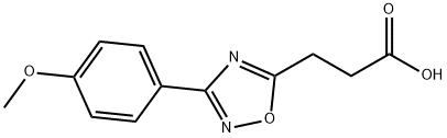 3-[3-(4-METHOXYPHENYL)-1,2,4-OXADIAZOL-5-YL]PROPANOIC ACID Struktur