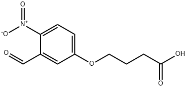 4-(3-FORMYL-4-NITRO-PHENOXY)-BUTYRIC ACID Struktur