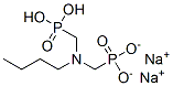 disodium dihydrogen [(butylimino)bis(methylene)]bisphosphonate Struktur