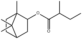 bornyl 2-methylbutyrate Struktur