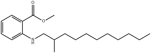 methyl 2-[(2-methylundecyl)amino]benzoate  Struktur