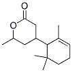 tetrahydro-6-methyl-4-(2,6,6-trimethyl-2-cyclohexen-1-yl)-2H-pyran-2-one Struktur