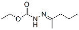 Hydrazinecarboxylic  acid,  2-(1-methylbutylidene)-,  ethyl  ester Struktur