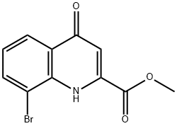 METHYL 8-BROMO-4-HYDROXYQUINOLINE-2-CARBOXYLATE Struktur