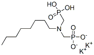 dipotassium dihydrogen [(octylimino)bis(methylene)]bisphosphonate  Struktur