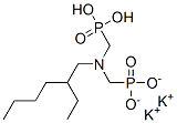 dipotassium dihydrogen [[(2-ethylhexyl)imino]bis(methylene)]bisphosphonate Struktur