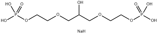 disodium 2,2'-[2-hydroxypropane-1,3-diylbis(oxy)]diethyl dihydrogen diphosphate Struktur