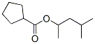 1,3-dimethylbutyl cyclopentanecarboxylate Struktur