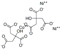 cobalt(2+) dinickel(2+) bis[2-hydroxypropane-1,2,3-tricarboxylate] Struktur