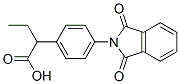 2-[4-(1,3-dihydro-1,3-dioxo-2H-isoindol-2-yl)phenyl]butyric acid Struktur