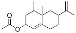 2,3,4,4a,5,6,7,8-octahydro-4,4a-dimethyl-6-(1-methylvinyl)-2-naphthyl acetate Struktur